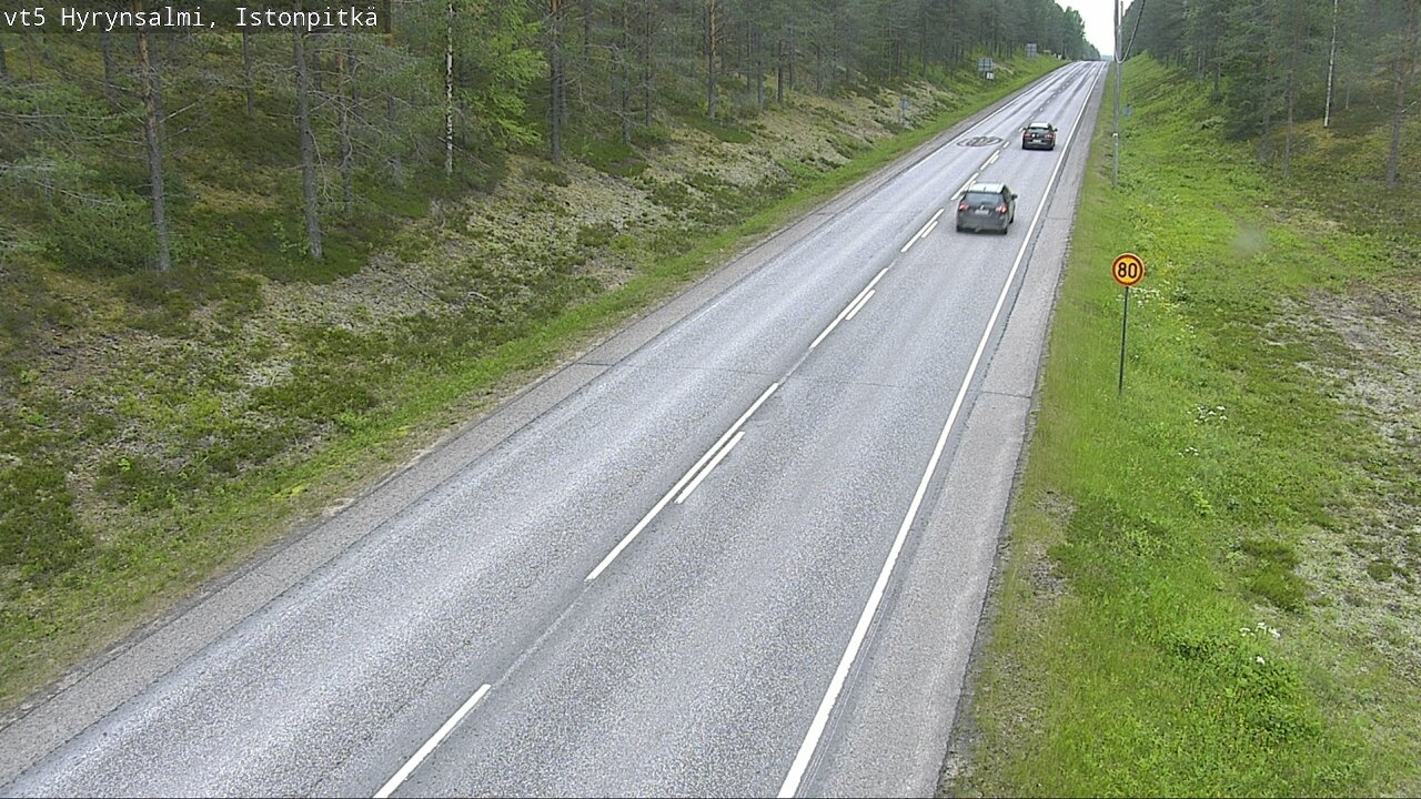 Kelikamerat Kuva Tie 5 Hyrynsalmi, Istonpitkä, Hyrynsalmi, Kainuu