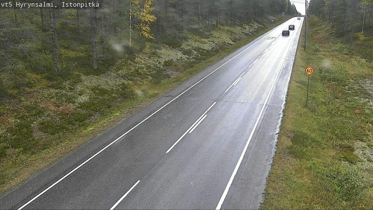 Weather Camera Image Road 5 Hyrynsalmi, Istonpitkä, Hyrynsalmi, Kainuu