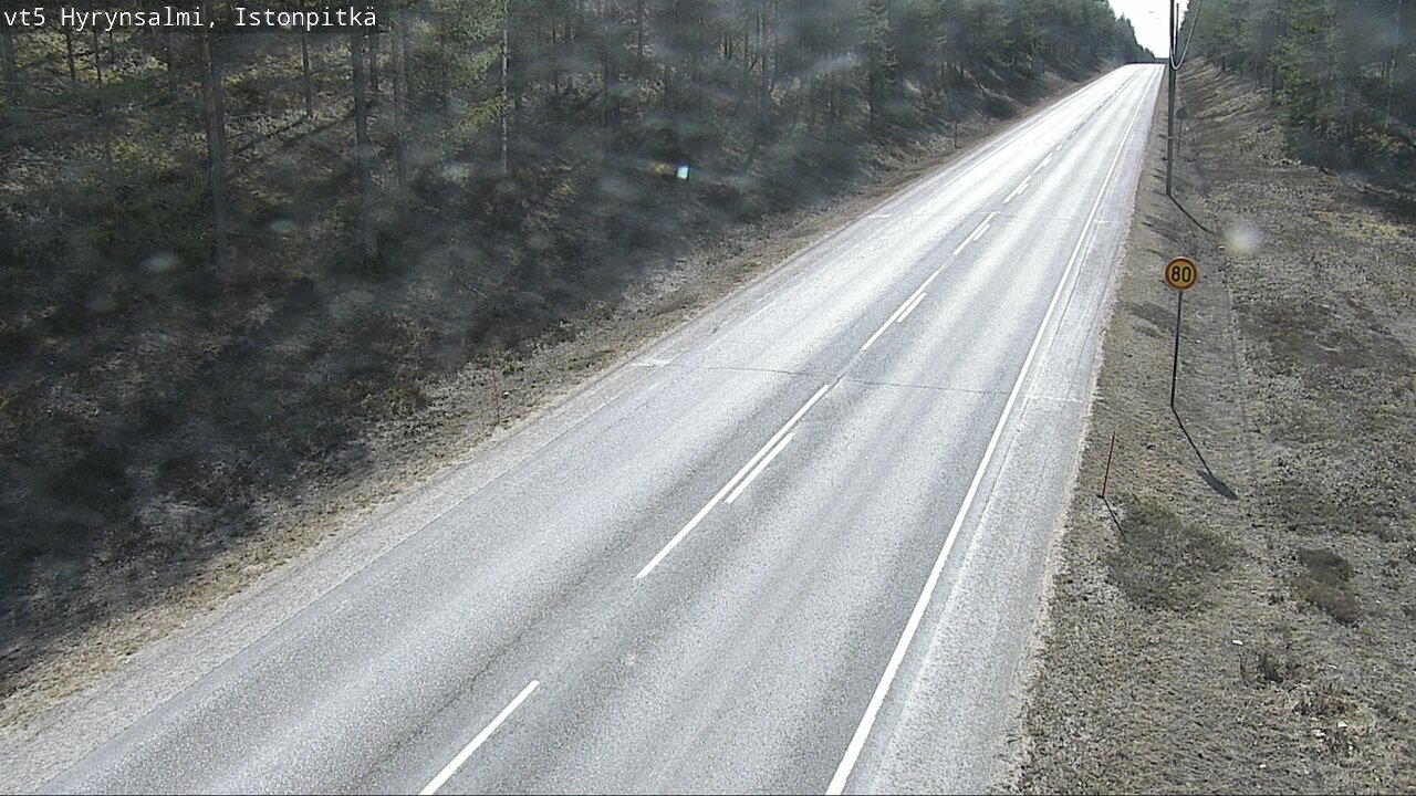 Weather Camera Image Road 5 Hyrynsalmi, Istonpitkä, Hyrynsalmi, Kainuu