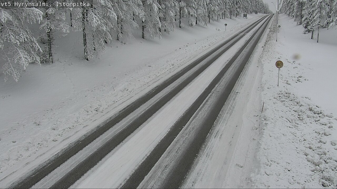 Weather Camera Image Road 5 Hyrynsalmi, Istonpitkä, Hyrynsalmi, Kainuu