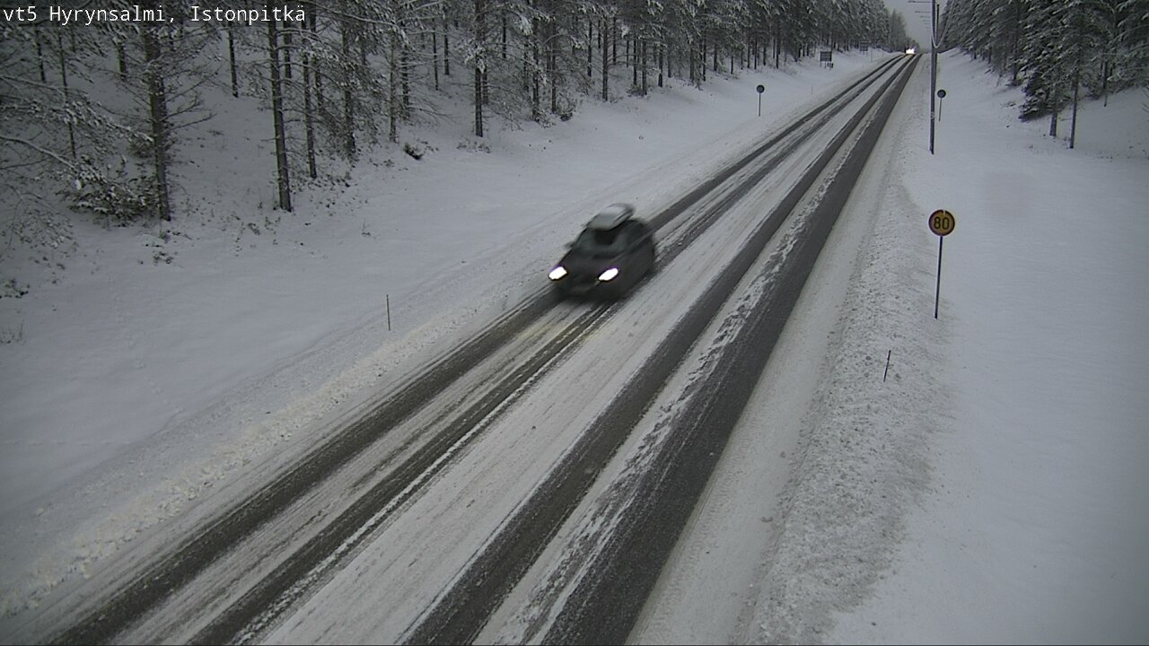 Weather Camera Image Road 5 Hyrynsalmi, Istonpitkä, Hyrynsalmi, Kainuu