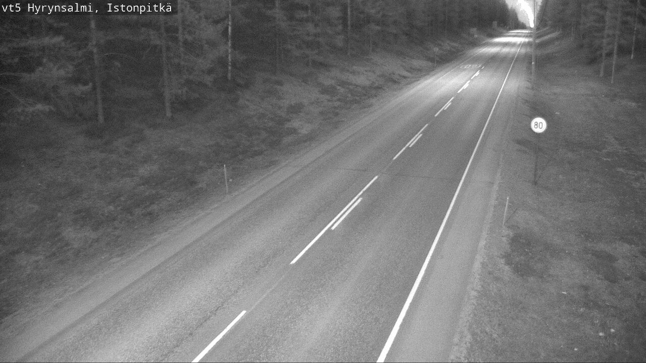 Weather Camera Image Road 5 Hyrynsalmi, Istonpitkä, Hyrynsalmi, Kainuu