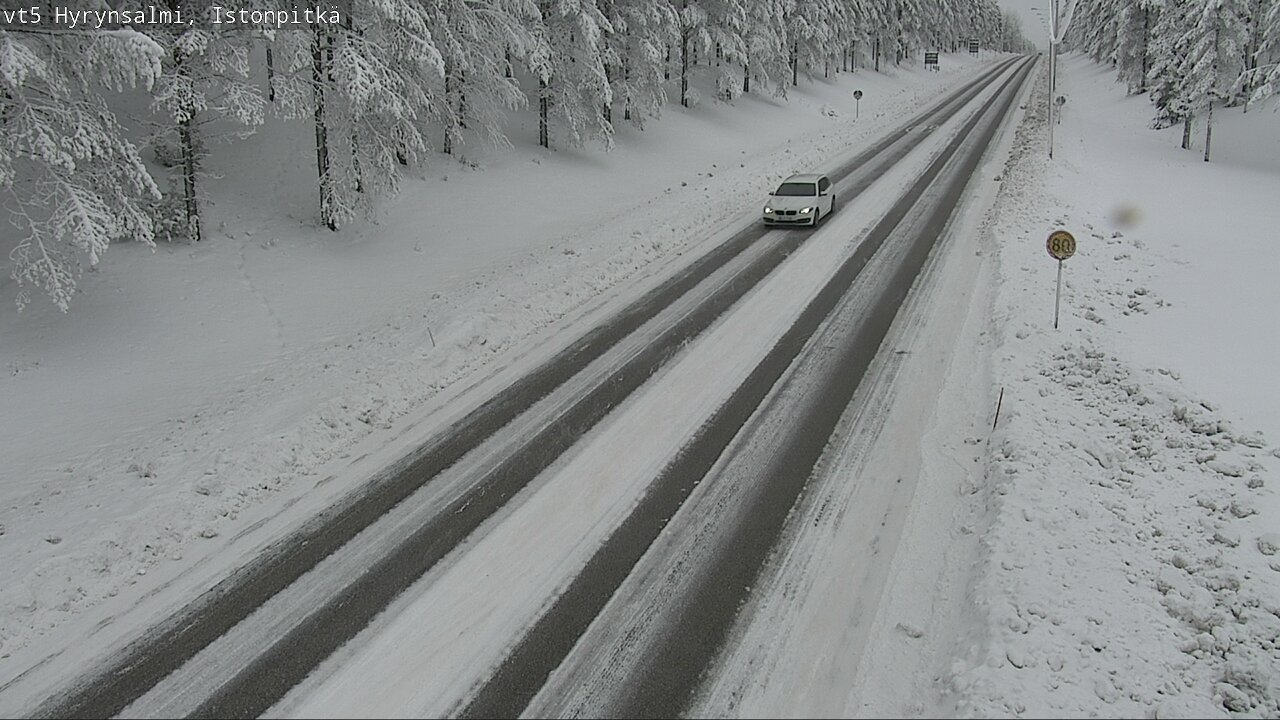Weather Camera Image Road 5 Hyrynsalmi, Istonpitkä, Hyrynsalmi, Kainuu