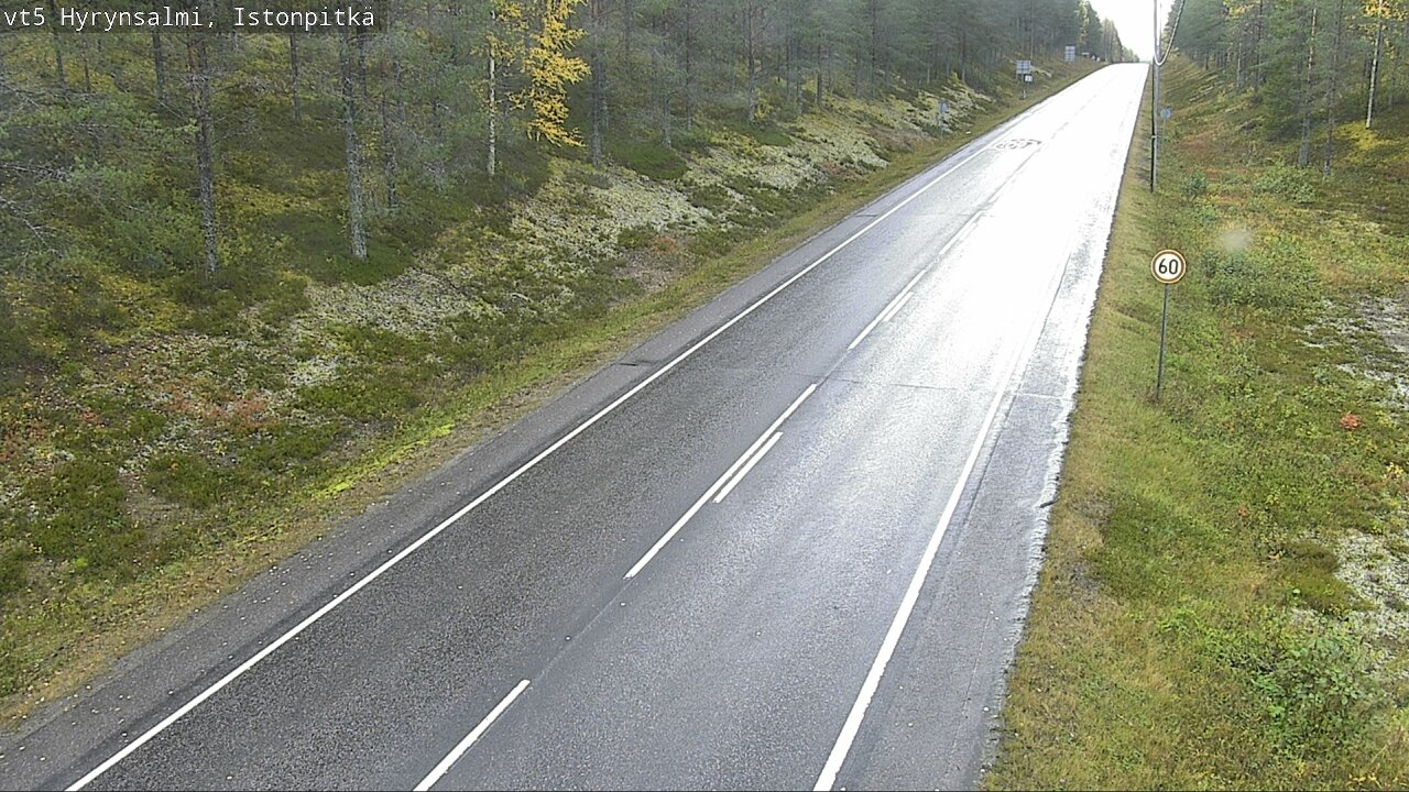 Weather Camera Image Road 5 Hyrynsalmi, Istonpitkä, Hyrynsalmi, Kainuu