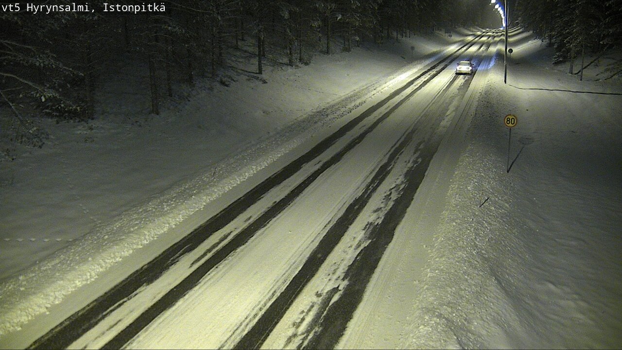Weather Camera Image Road 5 Hyrynsalmi, Istonpitkä, Hyrynsalmi, Kainuu