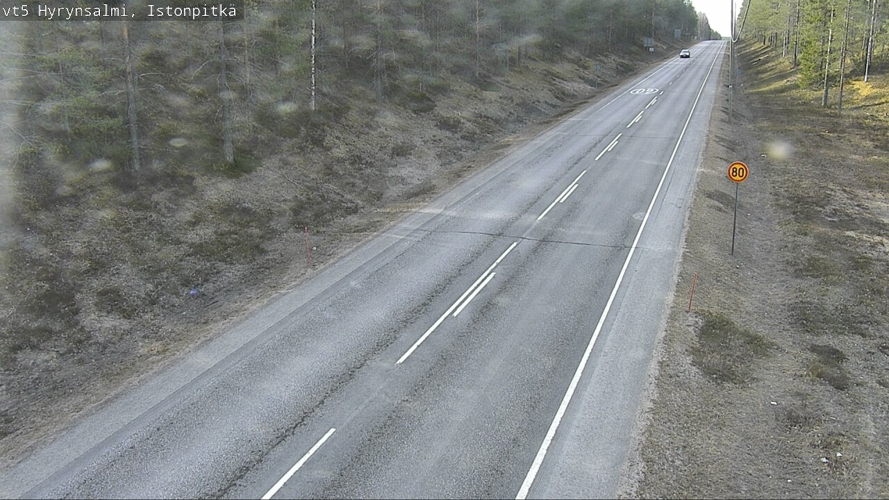 Weather Camera Image Road 5 Hyrynsalmi, Istonpitkä, Hyrynsalmi, Kainuu