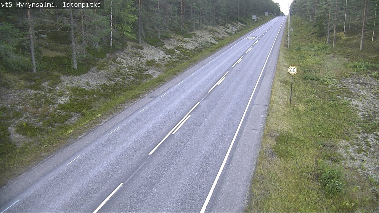 Kelikamerat Kuva Tie 5 Hyrynsalmi, Istonpitkä, Hyrynsalmi, Kainuu