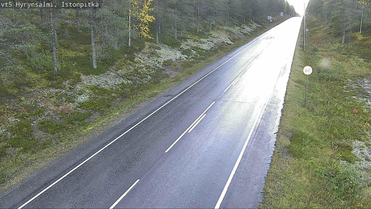 Weather Camera Image Road 5 Hyrynsalmi, Istonpitkä, Hyrynsalmi, Kainuu