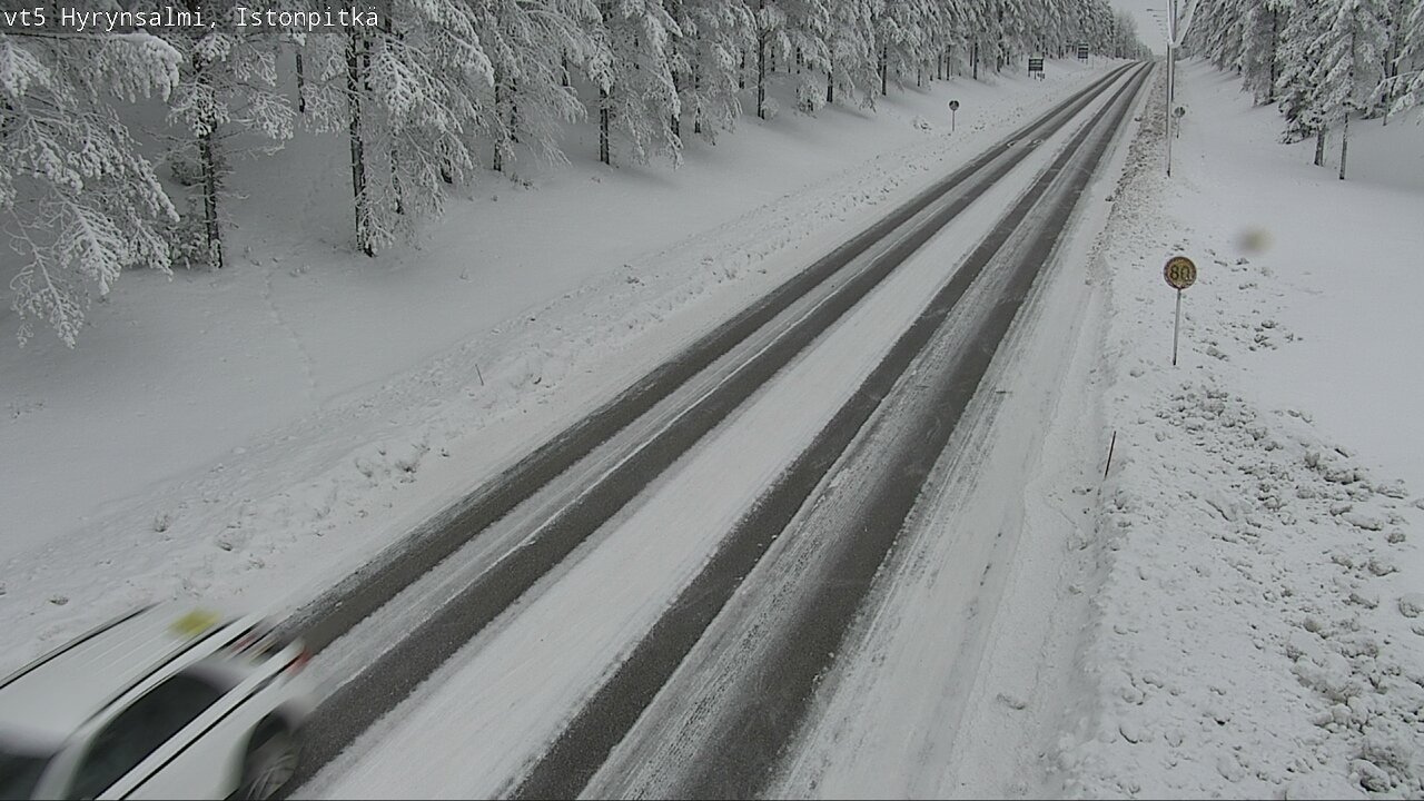Weather Camera Image Road 5 Hyrynsalmi, Istonpitkä, Hyrynsalmi, Kainuu