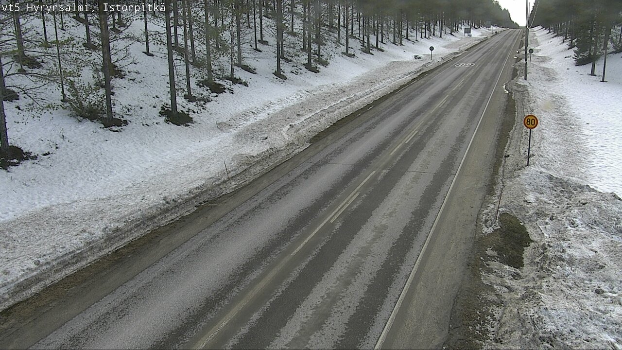 Weather Camera Image Road 5 Hyrynsalmi, Istonpitkä, Hyrynsalmi, Kainuu