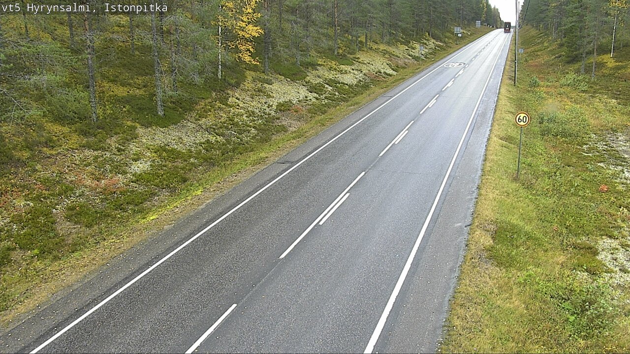 Weather Camera Image Road 5 Hyrynsalmi, Istonpitkä, Hyrynsalmi, Kainuu