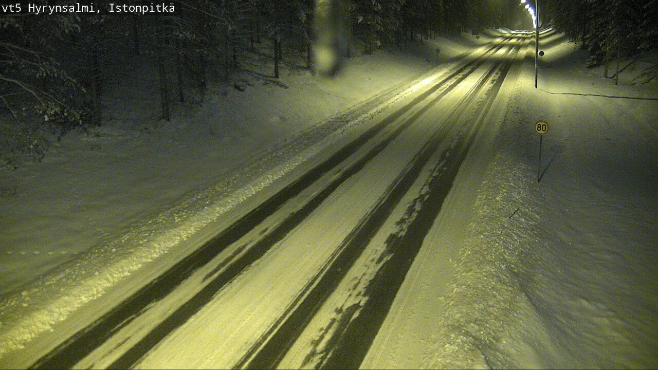 Weather Camera Image Road 5 Hyrynsalmi, Istonpitkä, Hyrynsalmi, Kainuu