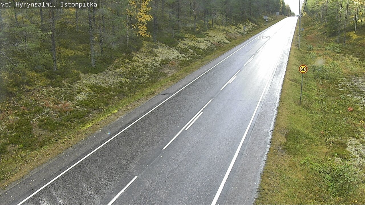 Weather Camera Image Road 5 Hyrynsalmi, Istonpitkä, Hyrynsalmi, Kainuu