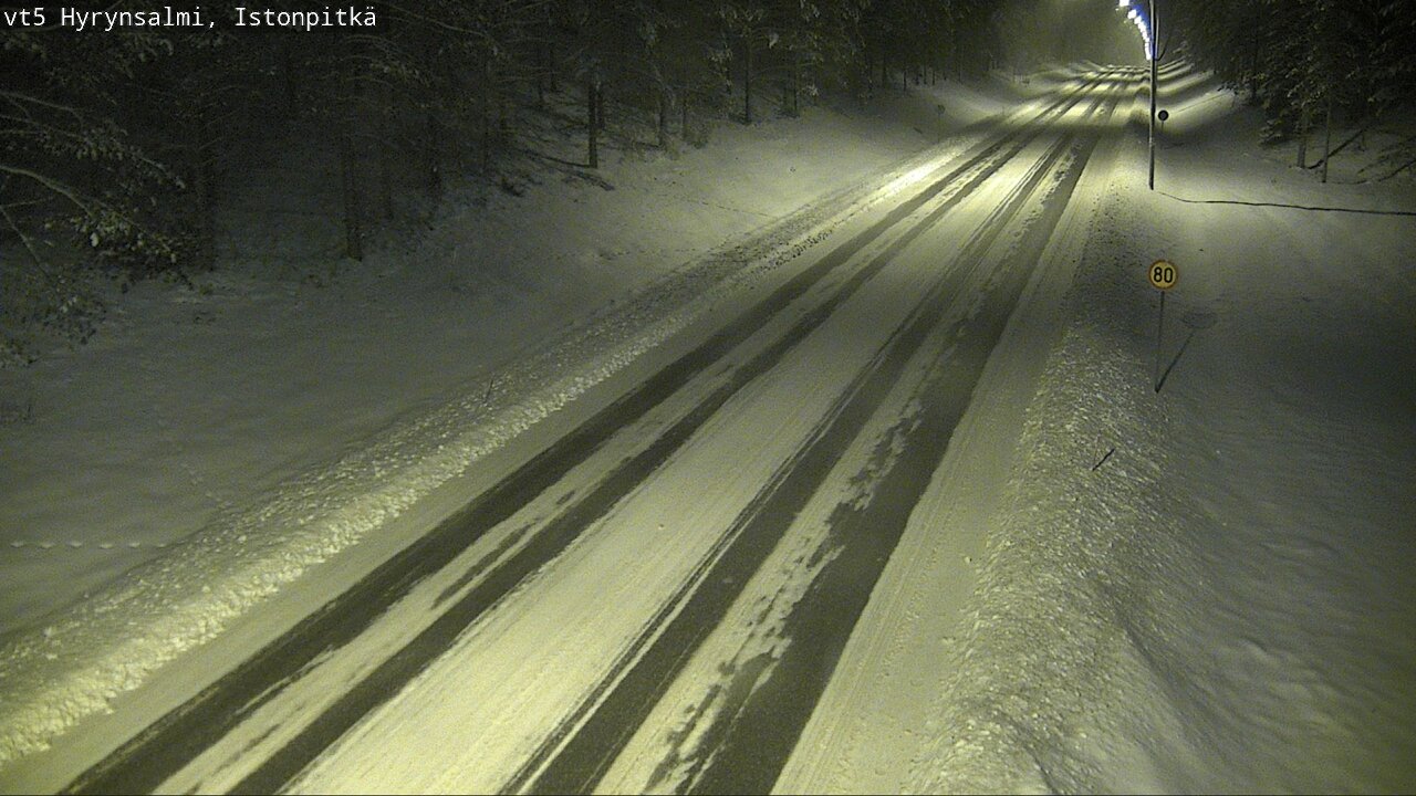 Weather Camera Image Road 5 Hyrynsalmi, Istonpitkä, Hyrynsalmi, Kainuu