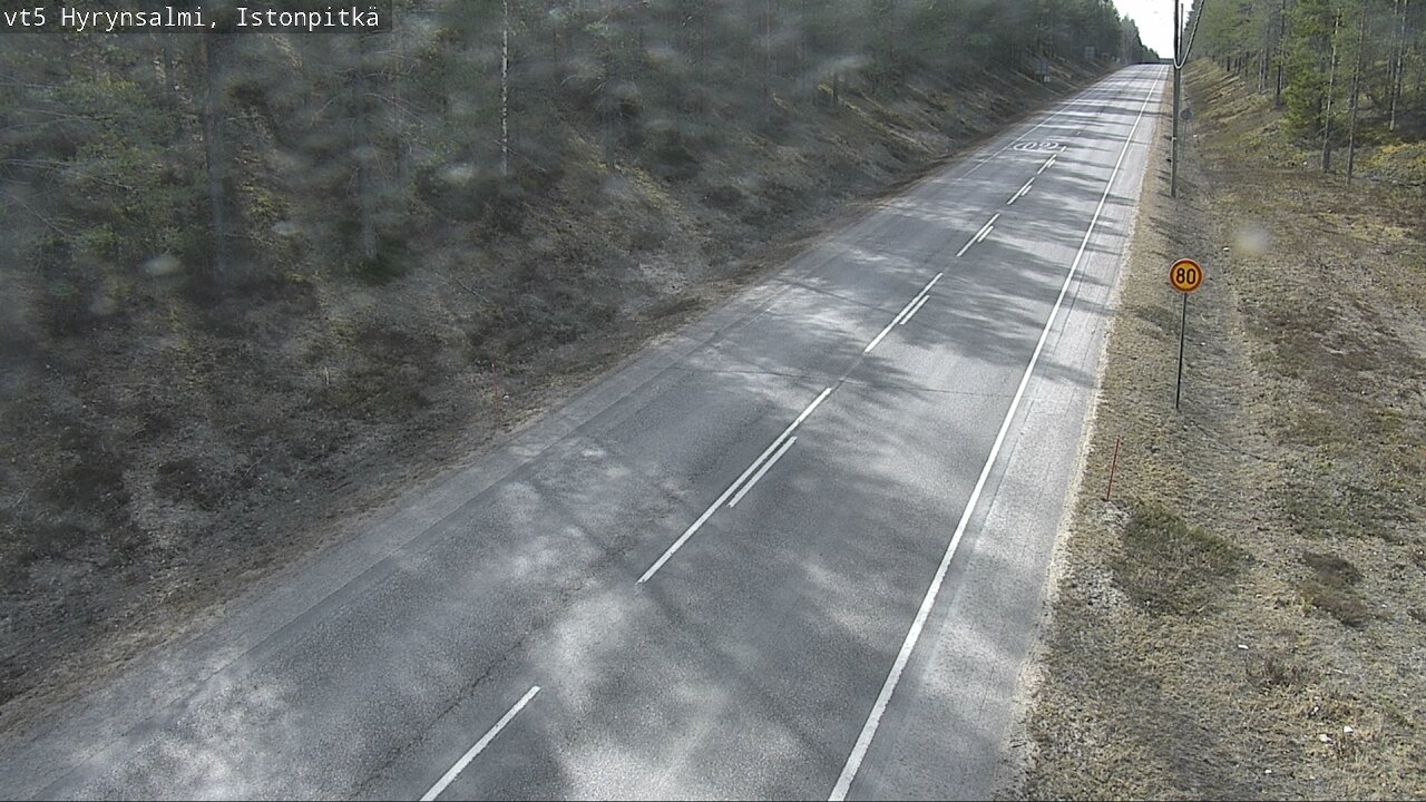 Weather Camera Image Road 5 Hyrynsalmi, Istonpitkä, Hyrynsalmi, Kainuu