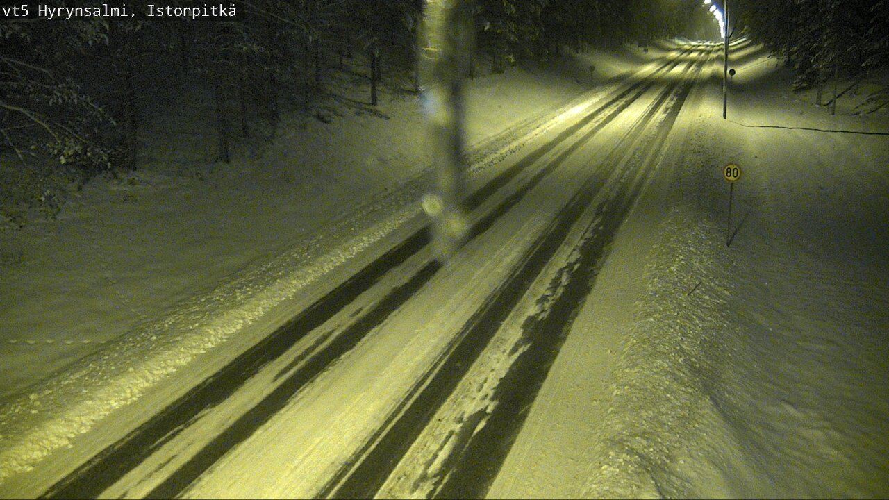 Weather Camera Image Road 5 Hyrynsalmi, Istonpitkä, Hyrynsalmi, Kainuu