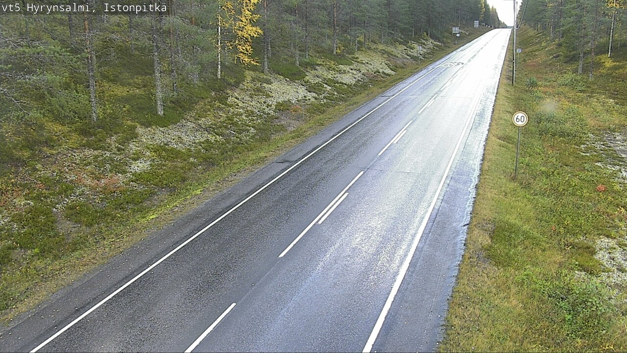 Weather Camera Image Road 5 Hyrynsalmi, Istonpitkä, Hyrynsalmi, Kainuu