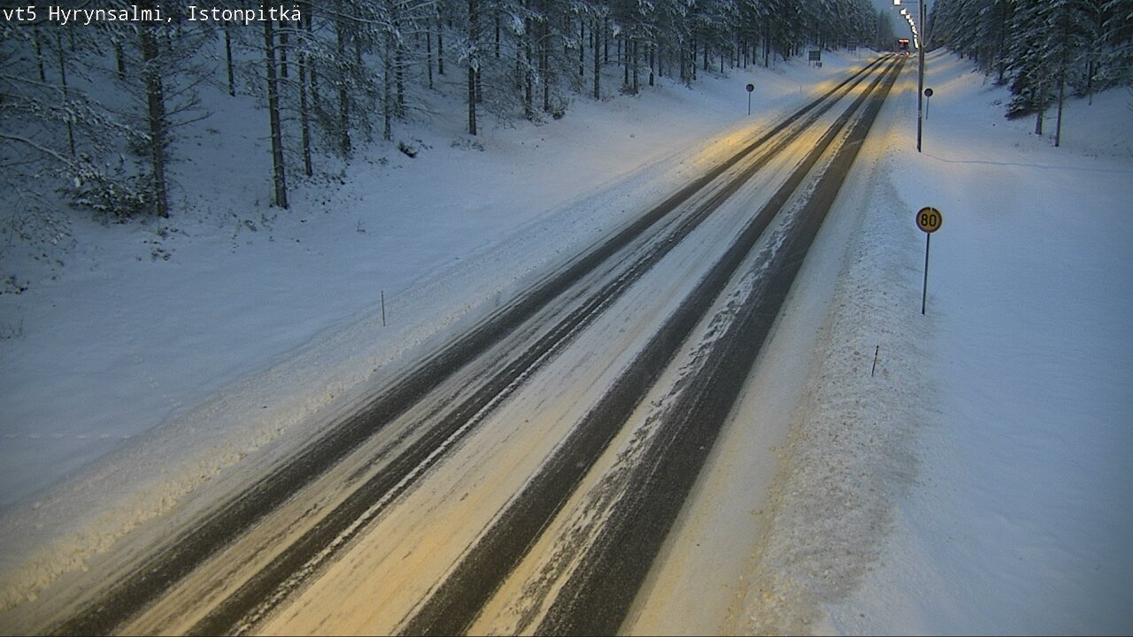 Weather Camera Image Road 5 Hyrynsalmi, Istonpitkä, Hyrynsalmi, Kainuu