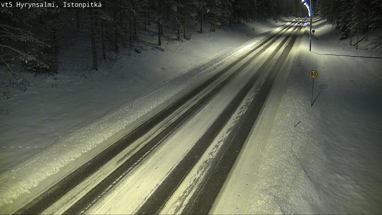 Weather Camera Image Road 5 Hyrynsalmi, Istonpitkä, Hyrynsalmi, Kainuu