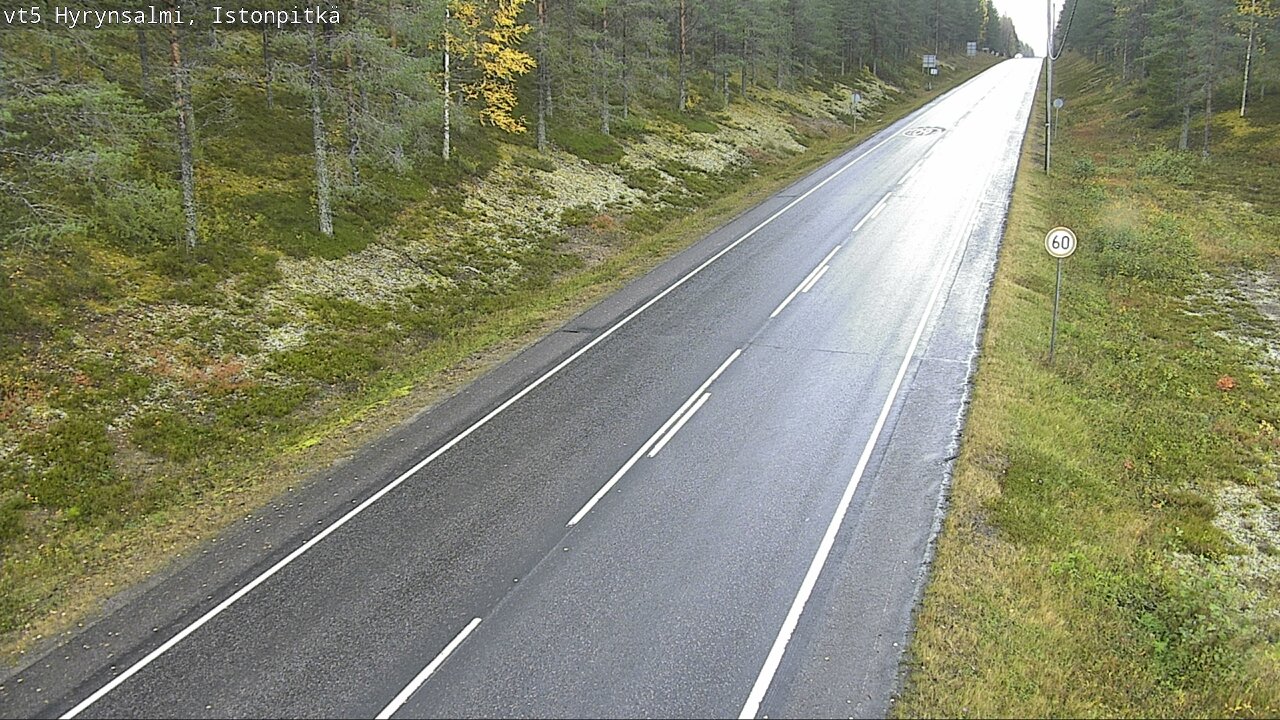 Weather Camera Image Road 5 Hyrynsalmi, Istonpitkä, Hyrynsalmi, Kainuu