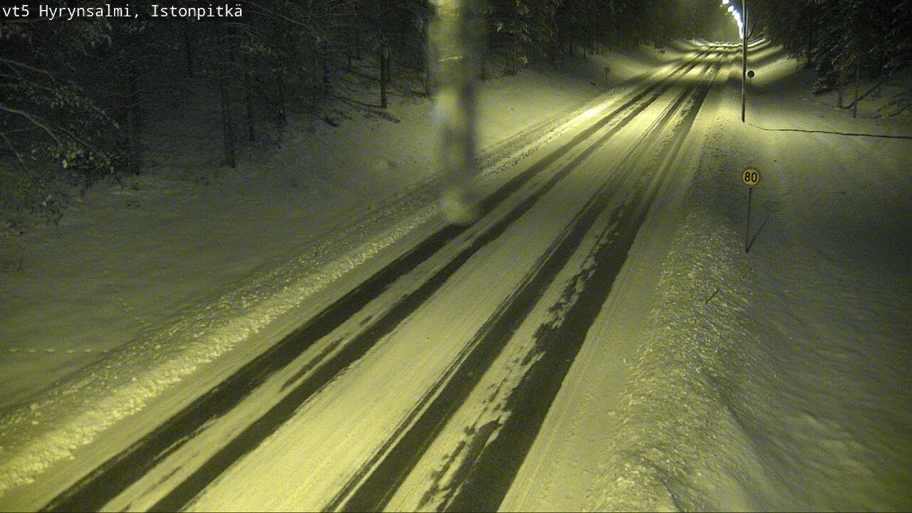 Weather Camera Image Road 5 Hyrynsalmi, Istonpitkä, Hyrynsalmi, Kainuu