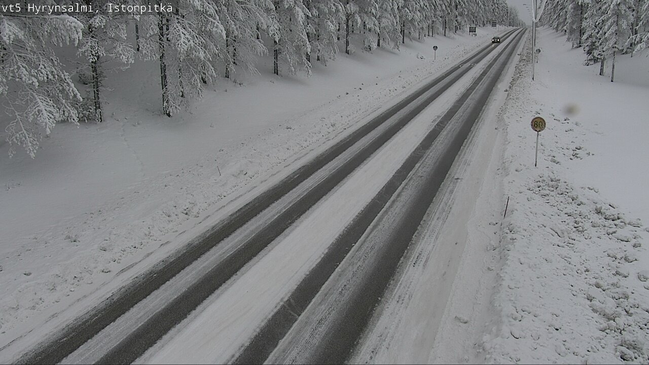 Weather Camera Image Road 5 Hyrynsalmi, Istonpitkä, Hyrynsalmi, Kainuu