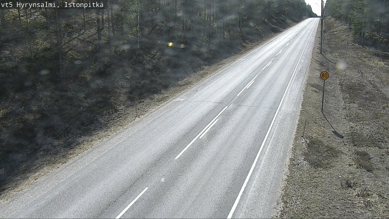 Weather Camera Image Road 5 Hyrynsalmi, Istonpitkä, Hyrynsalmi, Kainuu