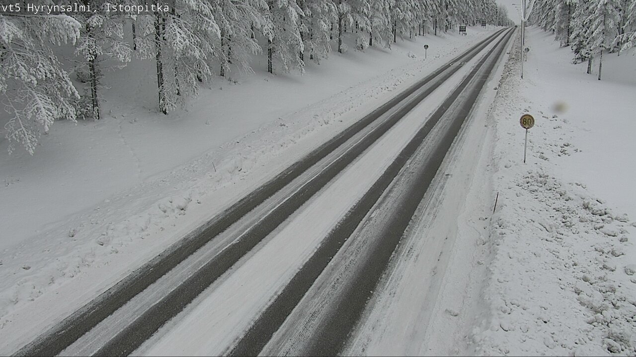 Weather Camera Image Road 5 Hyrynsalmi, Istonpitkä, Hyrynsalmi, Kainuu