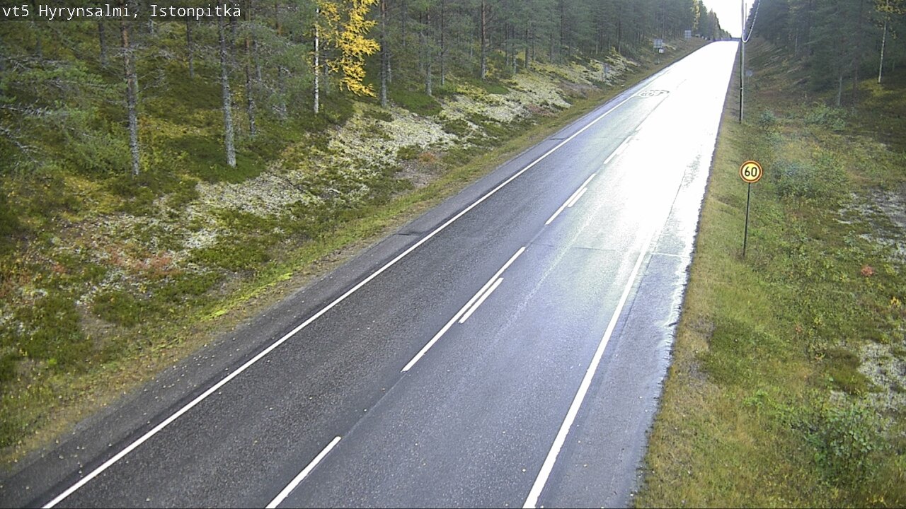 Weather Camera Image Väg 5 Hyrynsalmi, Istonpitkä, Hyrynsalmi, Kainuu