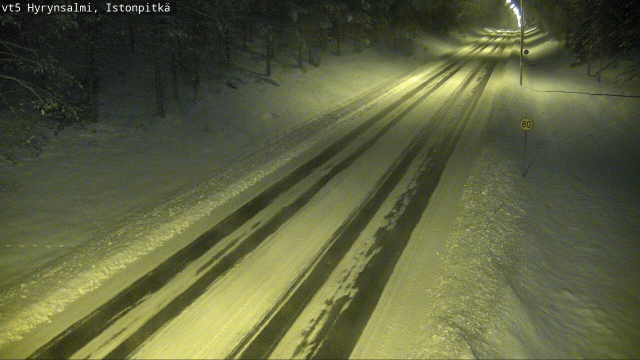 Weather Camera Image Road 5 Hyrynsalmi, Istonpitkä, Hyrynsalmi, Kainuu