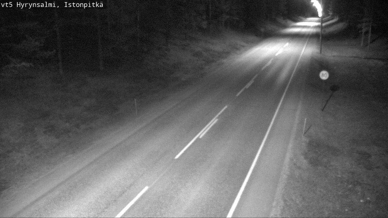 Weather Camera Image Road 5 Hyrynsalmi, Istonpitkä, Hyrynsalmi, Kainuu