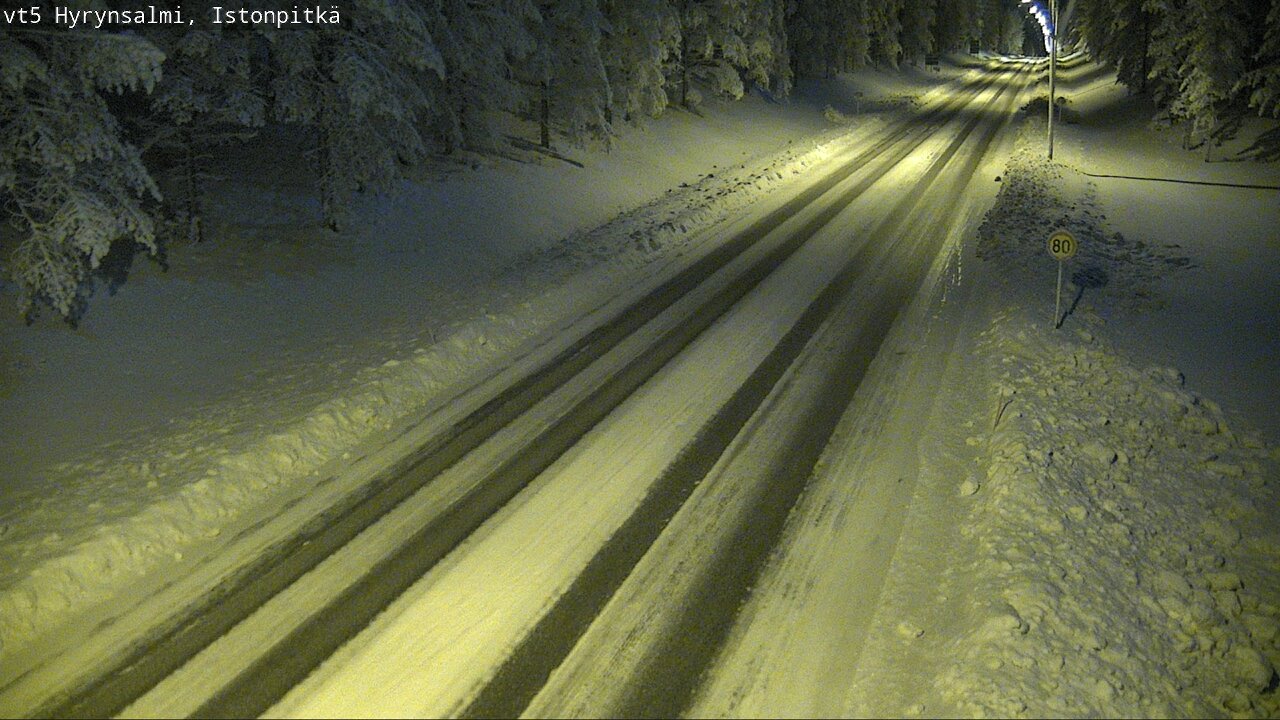 Weather Camera Image Road 5 Hyrynsalmi, Istonpitkä, Hyrynsalmi, Kainuu