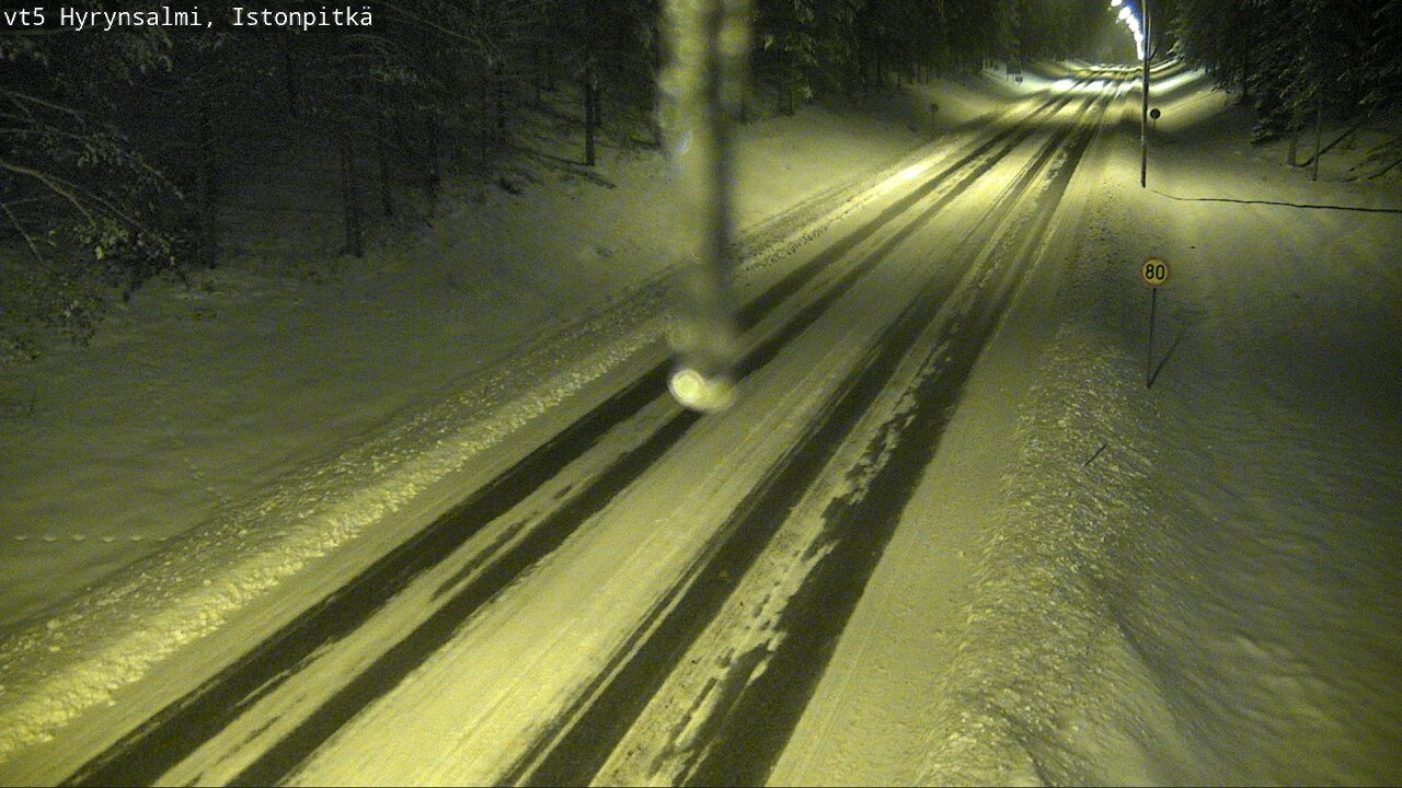 Weather Camera Image Road 5 Hyrynsalmi, Istonpitkä, Hyrynsalmi, Kainuu