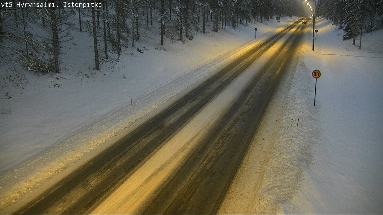 Weather Camera Image Road 5 Hyrynsalmi, Istonpitkä, Hyrynsalmi, Kainuu