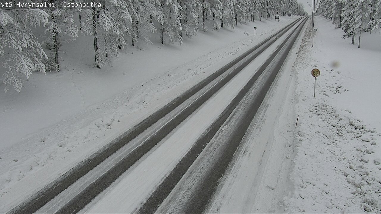 Weather Camera Image Road 5 Hyrynsalmi, Istonpitkä, Hyrynsalmi, Kainuu
