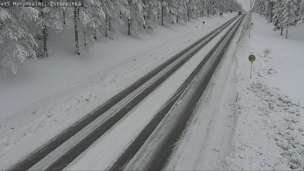 Weather Camera Image Road 5 Hyrynsalmi, Istonpitkä, Hyrynsalmi, Kainuu