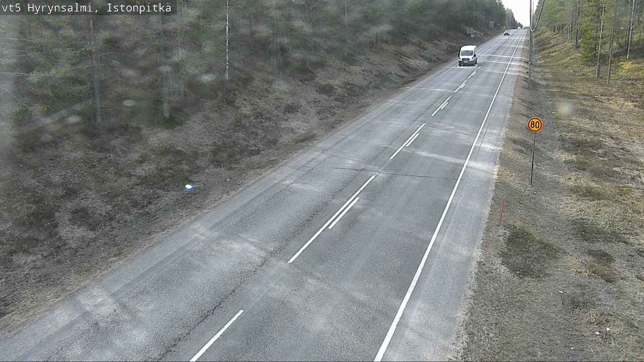 Weather Camera Image Road 5 Hyrynsalmi, Istonpitkä, Hyrynsalmi, Kainuu