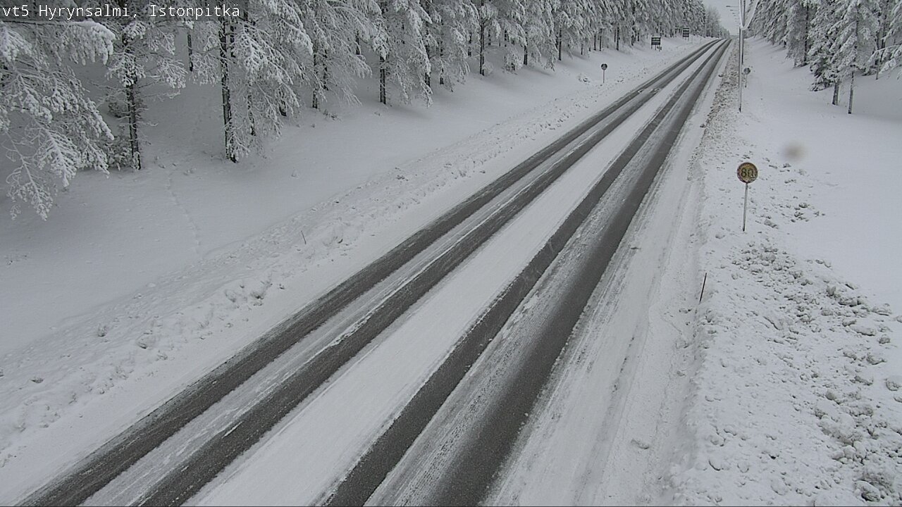 Weather Camera Image Road 5 Hyrynsalmi, Istonpitkä, Hyrynsalmi, Kainuu