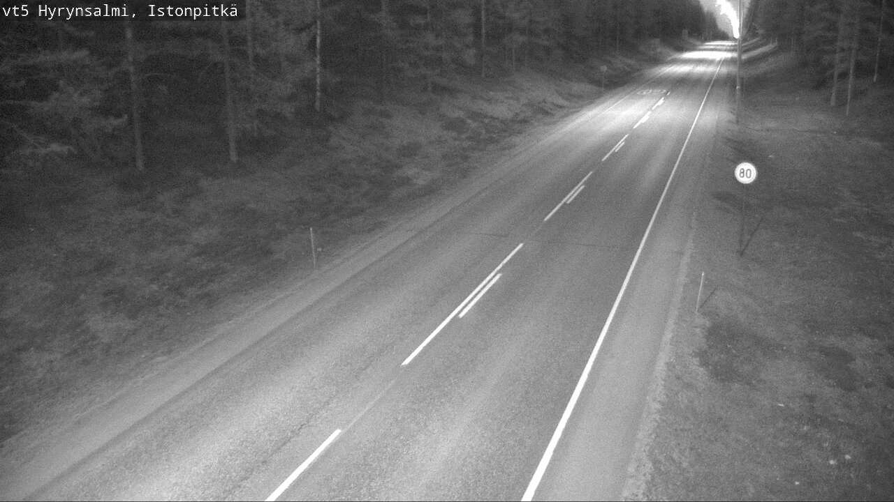 Weather Camera Image Road 5 Hyrynsalmi, Istonpitkä, Hyrynsalmi, Kainuu