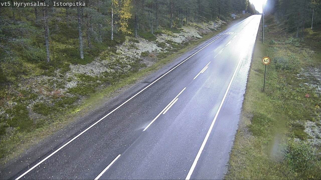 Weather Camera Image Road 5 Hyrynsalmi, Istonpitkä, Hyrynsalmi, Kainuu