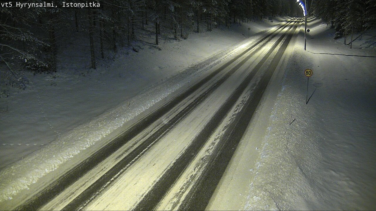 Weather Camera Image Road 5 Hyrynsalmi, Istonpitkä, Hyrynsalmi, Kainuu