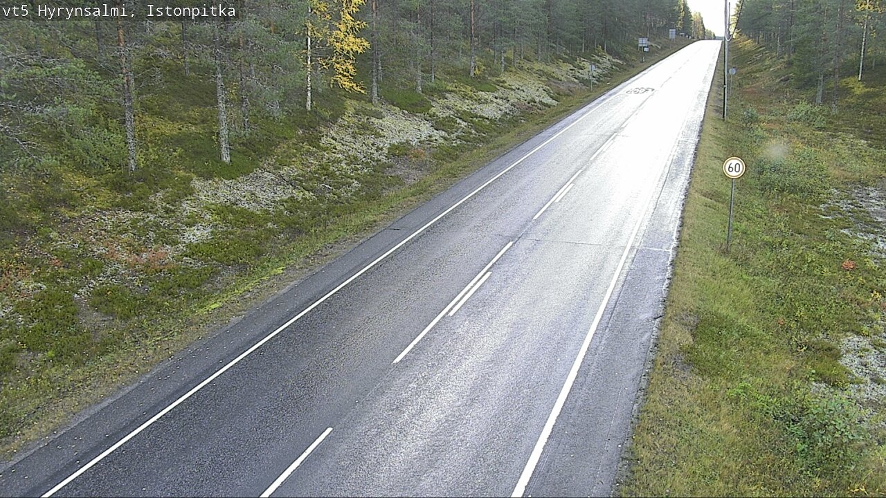 Weather Camera Image Road 5 Hyrynsalmi, Istonpitkä, Hyrynsalmi, Kainuu