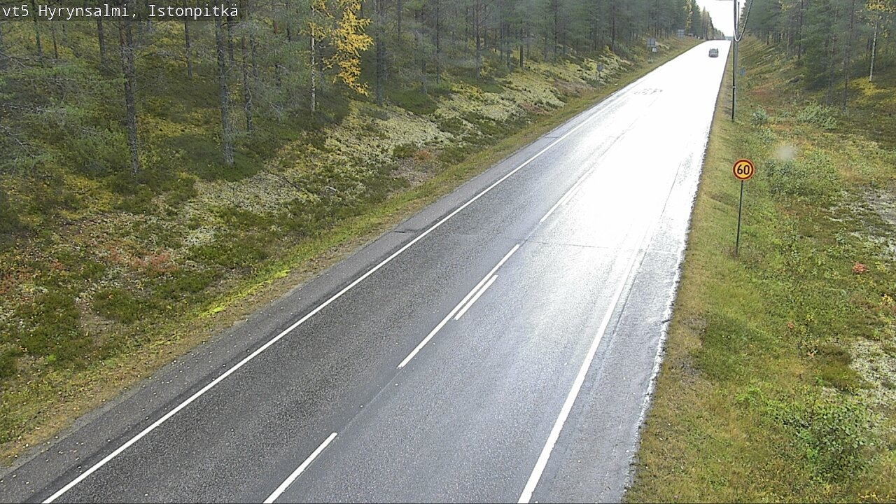 Weather Camera Image Road 5 Hyrynsalmi, Istonpitkä, Hyrynsalmi, Kainuu