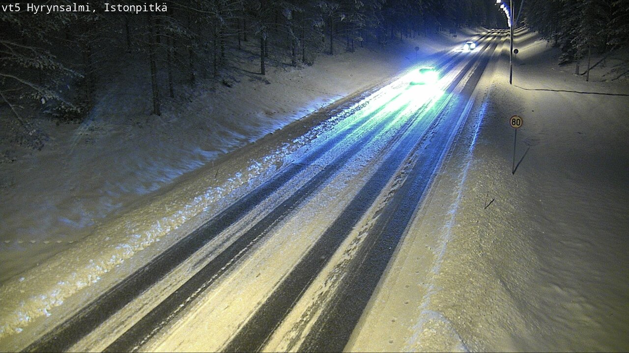 Weather Camera Image Road 5 Hyrynsalmi, Istonpitkä, Hyrynsalmi, Kainuu