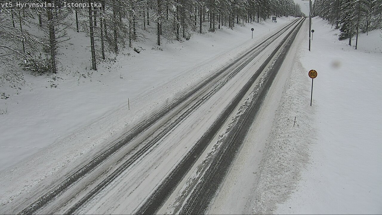 Weather Camera Image Road 5 Hyrynsalmi, Istonpitkä, Hyrynsalmi, Kainuu
