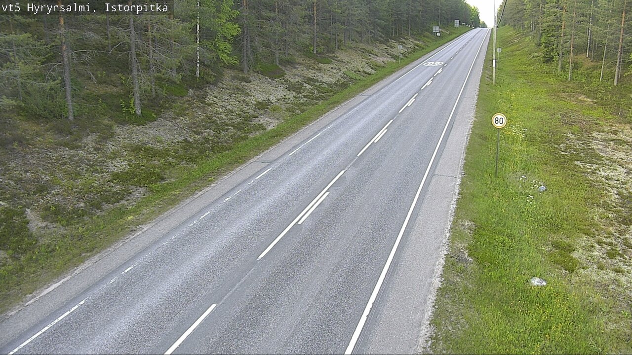 Kelikamerat Kuva Tie 5 Hyrynsalmi, Istonpitkä, Hyrynsalmi, Kainuu