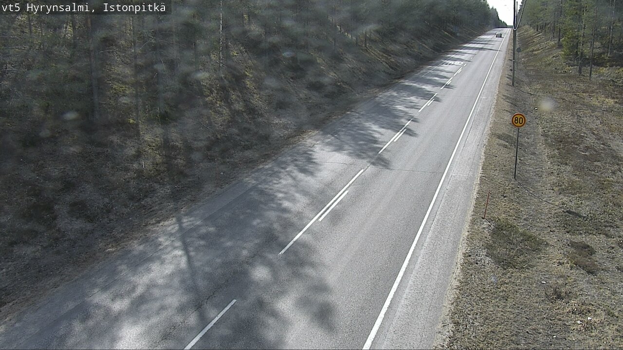 Weather Camera Image Road 5 Hyrynsalmi, Istonpitkä, Hyrynsalmi, Kainuu