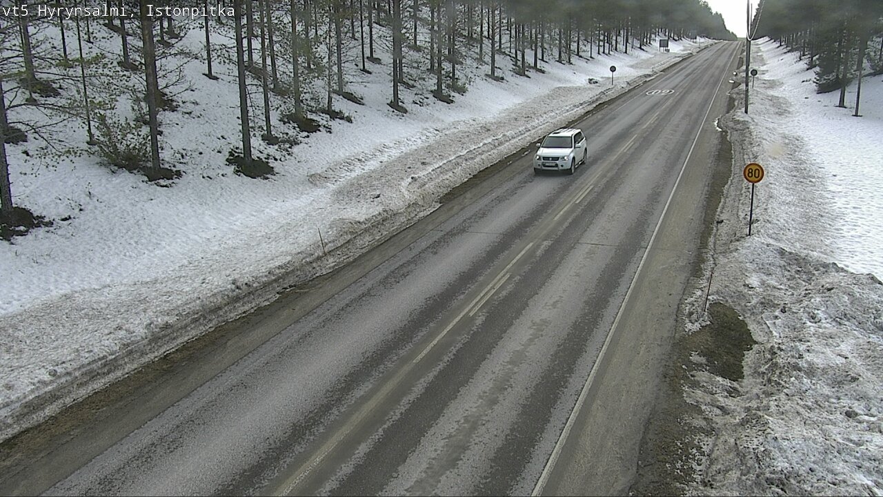 Weather Camera Image Road 5 Hyrynsalmi, Istonpitkä, Hyrynsalmi, Kainuu