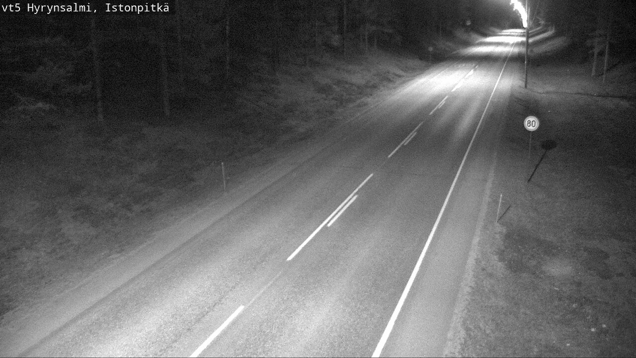 Weather Camera Image Road 5 Hyrynsalmi, Istonpitkä, Hyrynsalmi, Kainuu