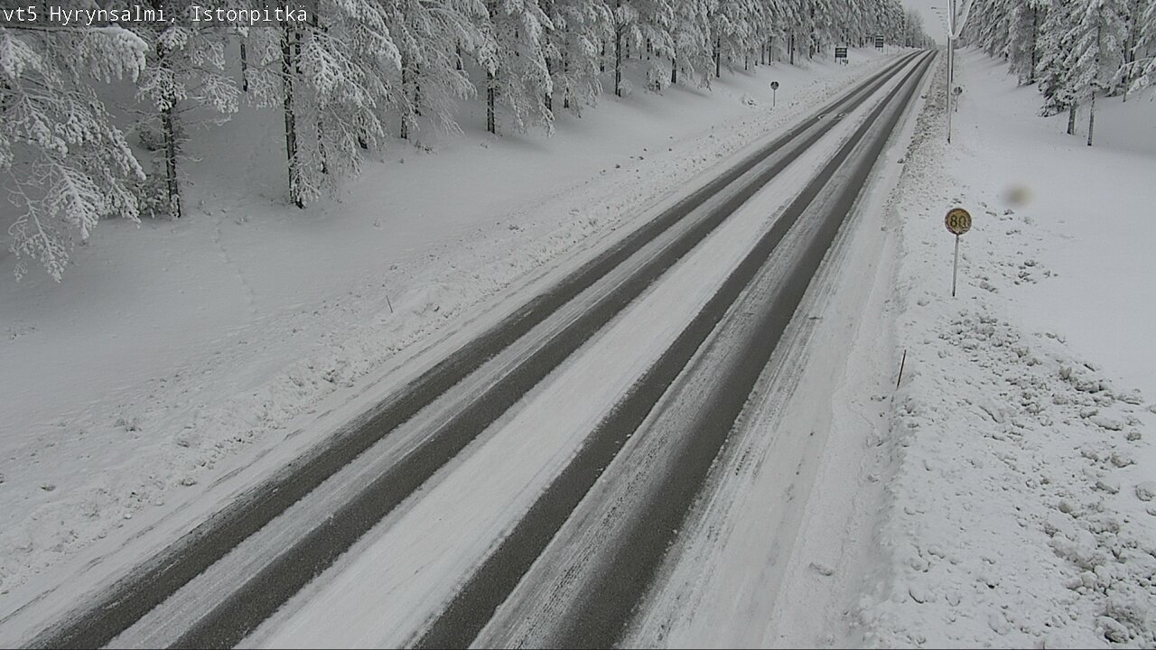 Weather Camera Image Road 5 Hyrynsalmi, Istonpitkä, Hyrynsalmi, Kainuu